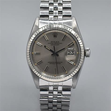 rolex 1601 grey dial|rolex datejust 1601 36mm.